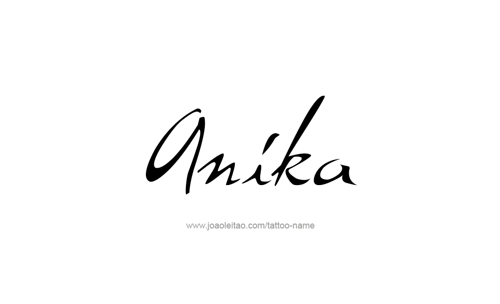 Tattoo Design  Name Anika   