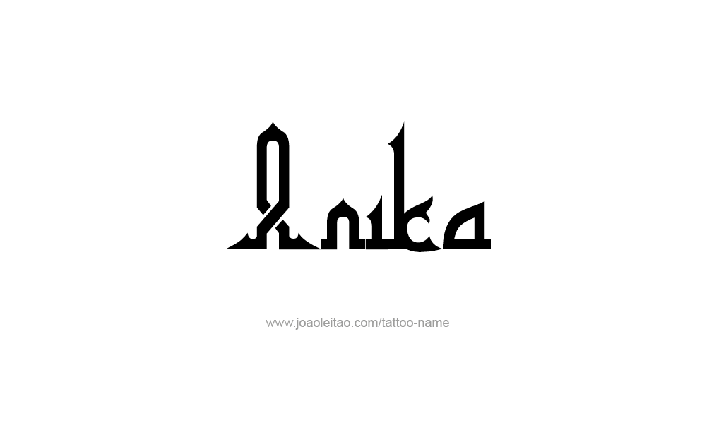 Tattoo Design  Name Anika   