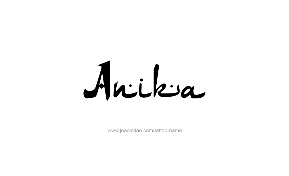 Tattoo Design  Name Anika   