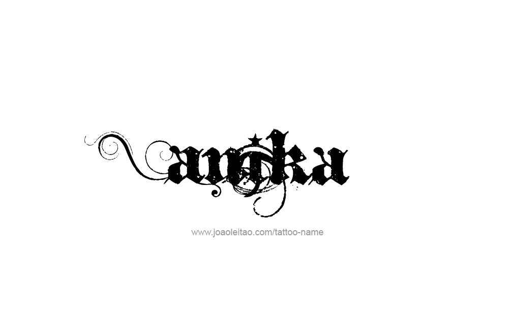 Tattoo Design  Name Anika   