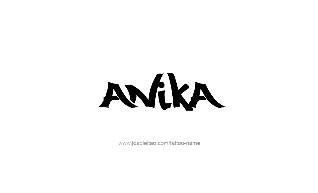 Tattoo Design  Name Anika   