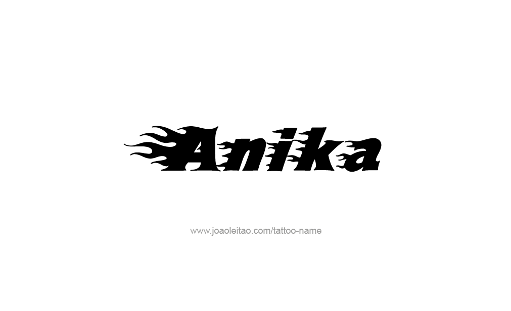 Tattoo Design  Name Anika   