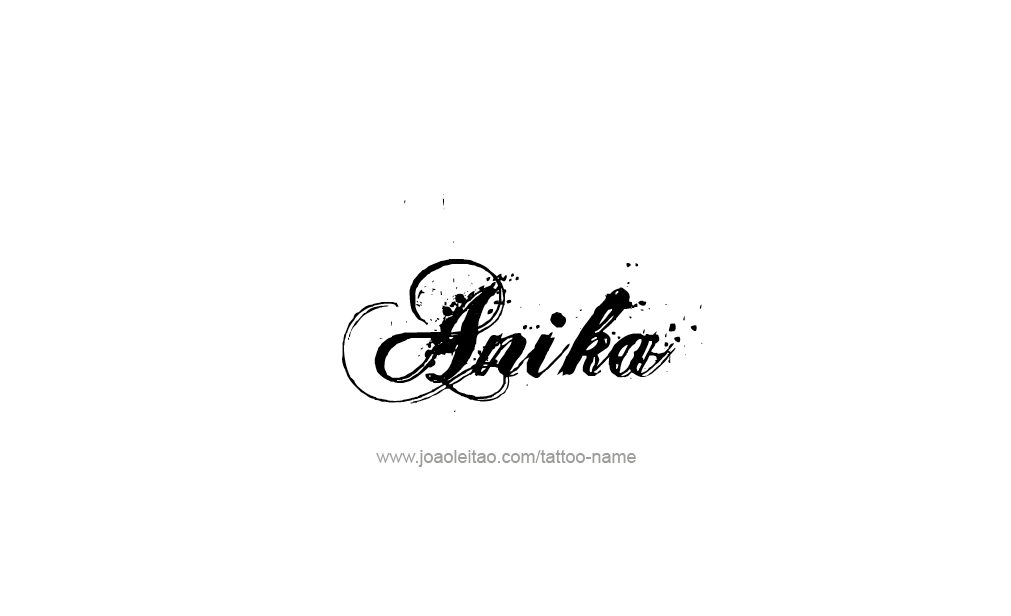 Tattoo Design  Name Anika   