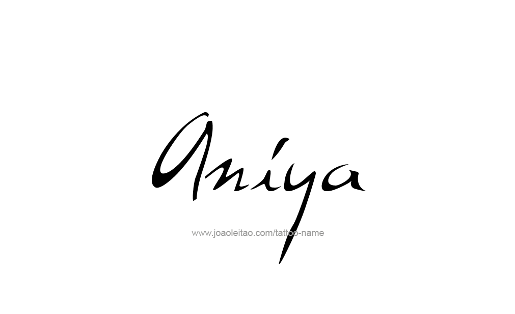 Tattoo Design  Name Aniya   