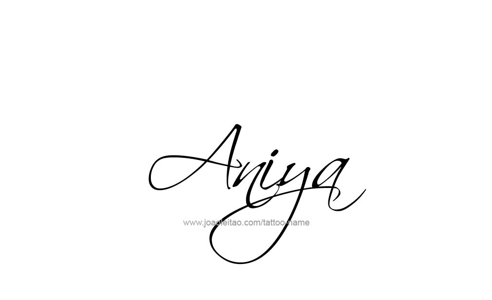 Tattoo Design  Name Aniya   