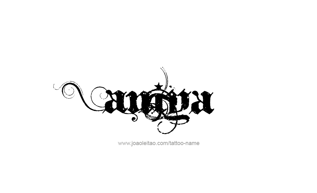 Tattoo Design  Name Aniya   