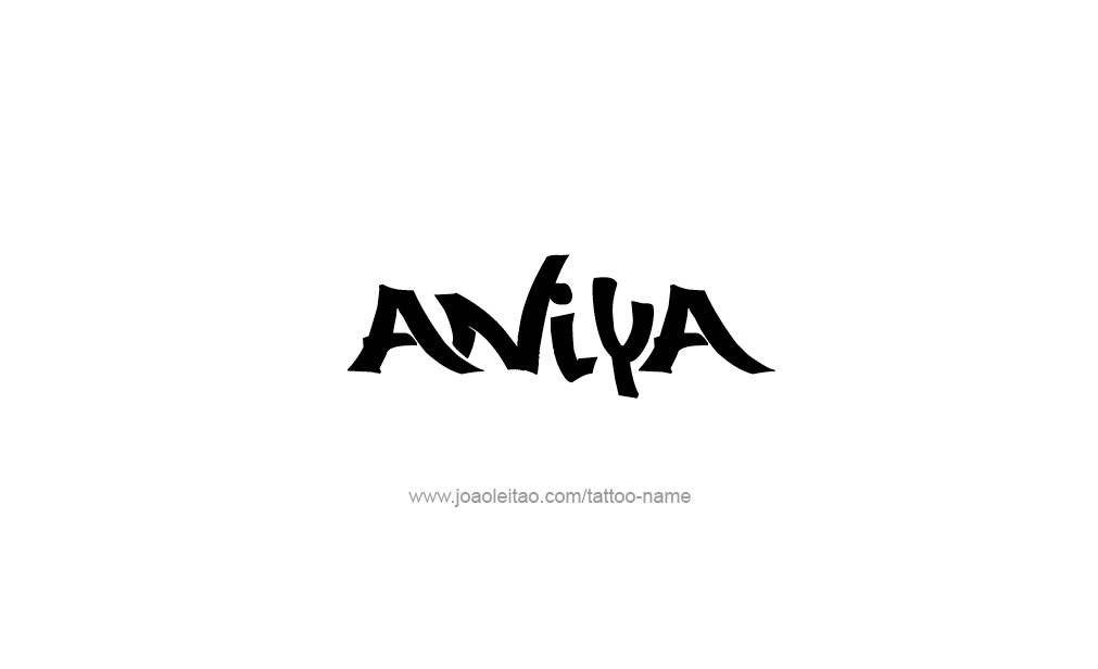 Tattoo Design  Name Aniya   