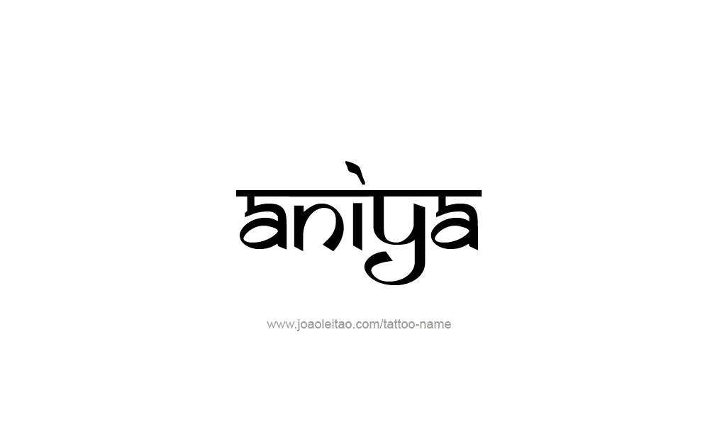 Tattoo Design  Name Aniya   