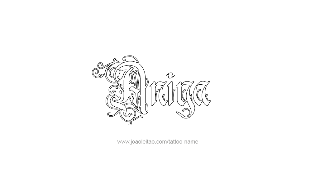 Tattoo Design  Name Aniya   