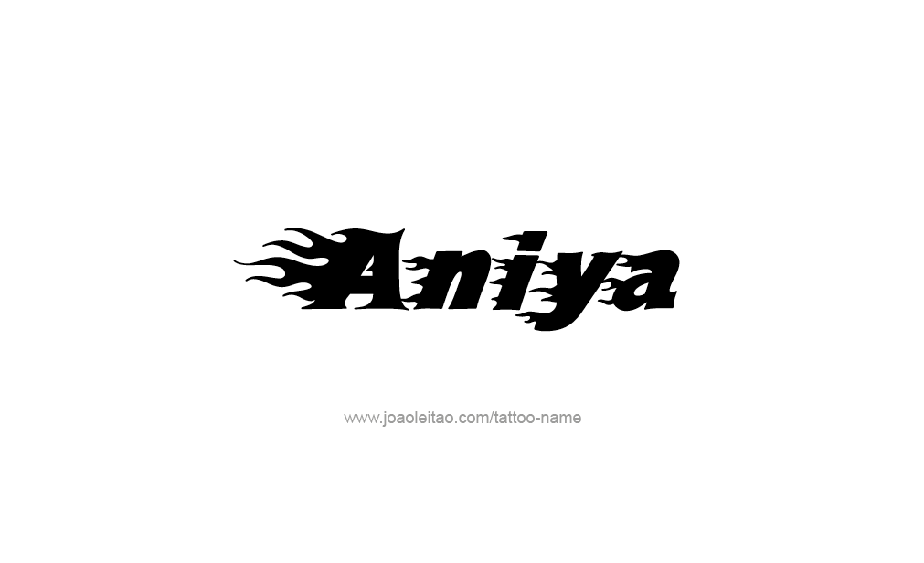 Tattoo Design  Name Aniya   