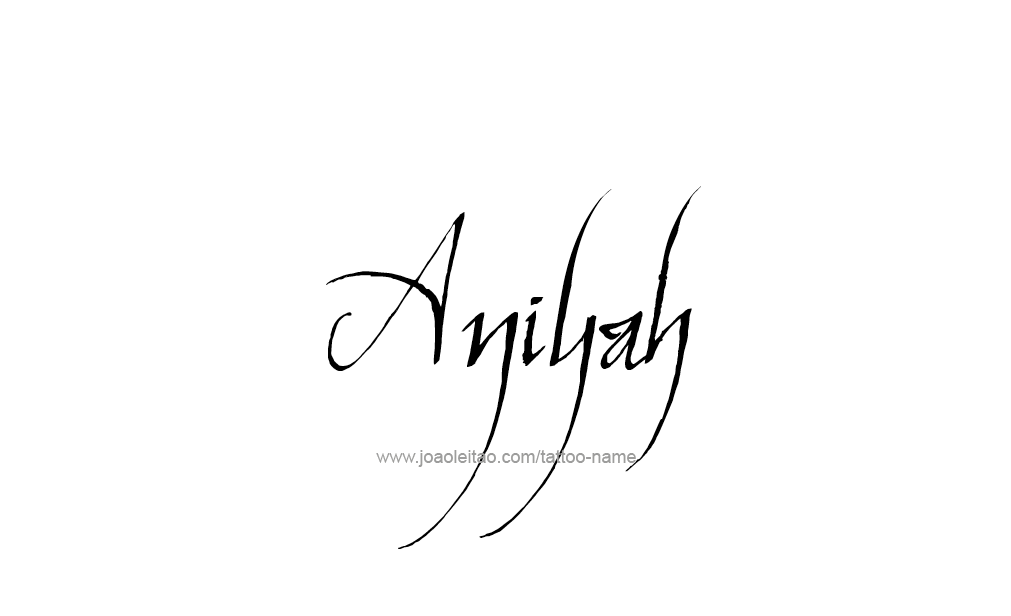 Tattoo Design  Name Aniyah   