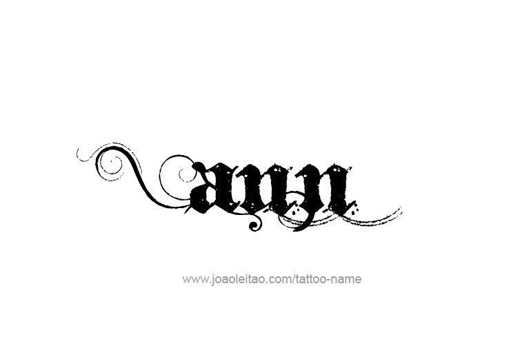 Tattoo Design  Name Ann   