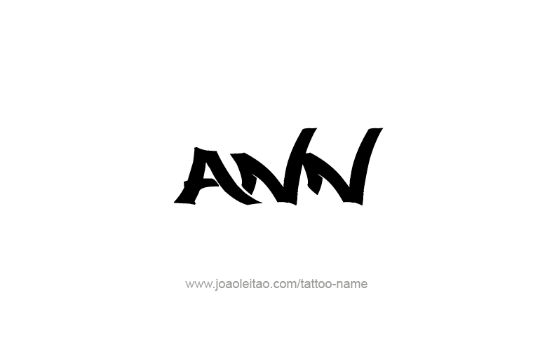 Tattoo Design  Name Ann   