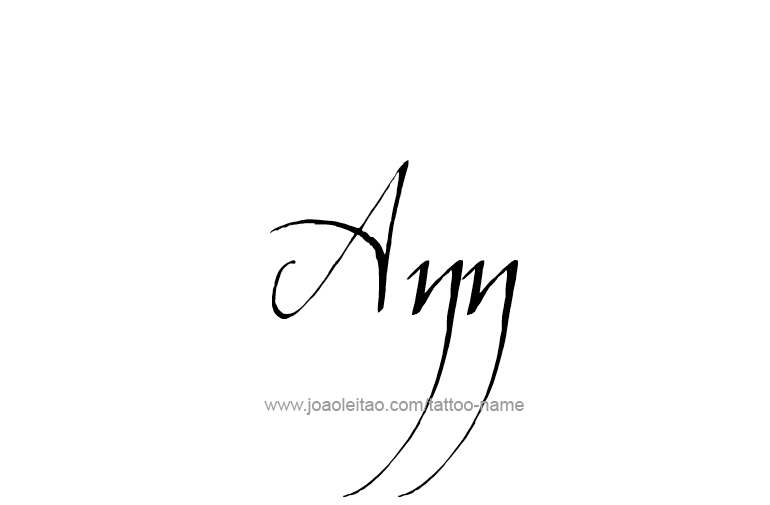 Tattoo Design  Name Ann   