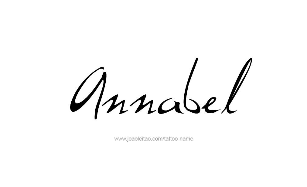 Tattoo Design  Name Annabel   