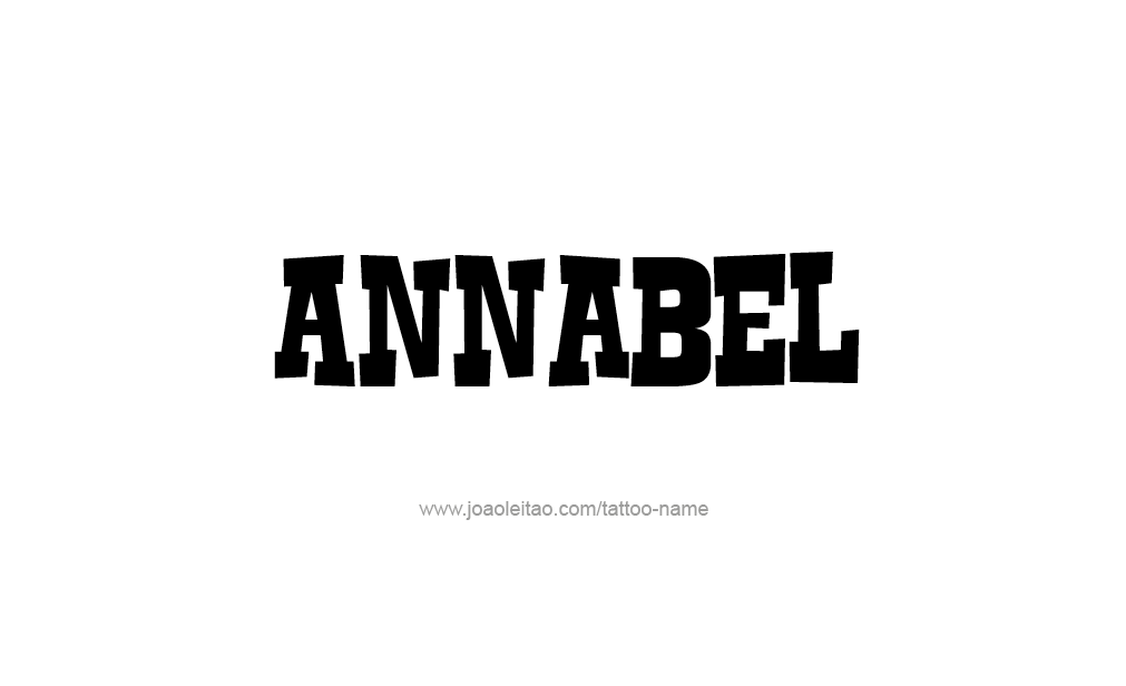 Tattoo Design  Name Annabel   