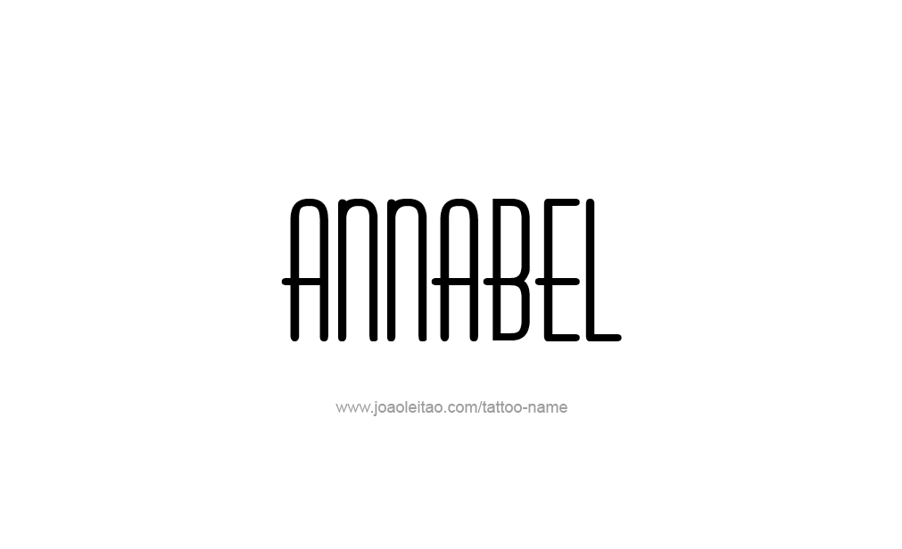 Tattoo Design  Name Annabel   