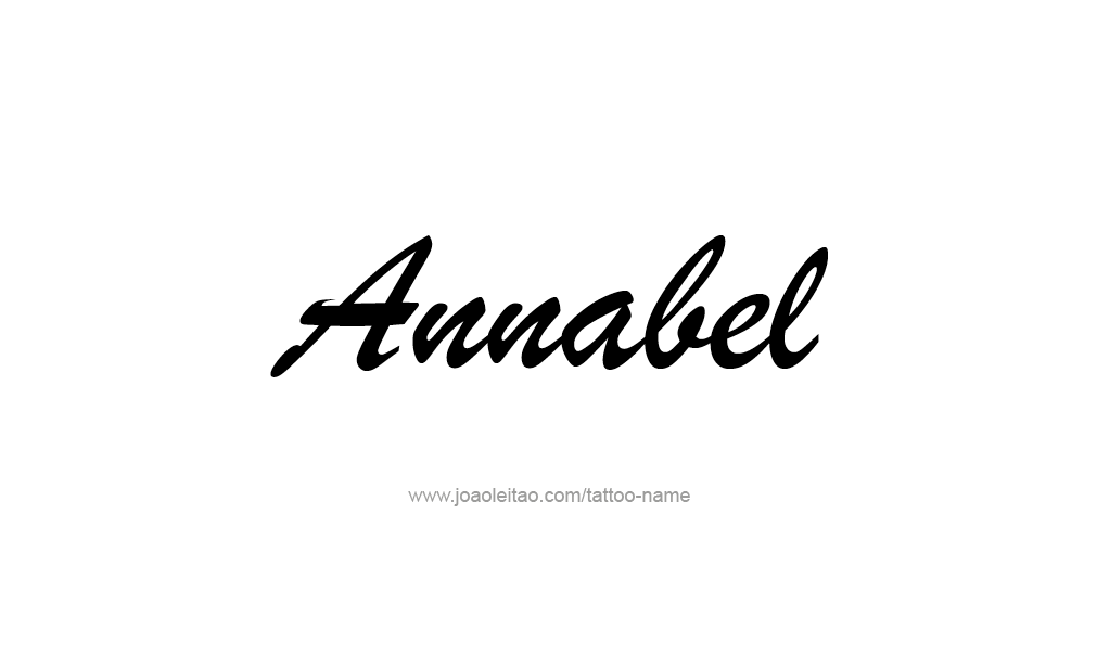 Tattoo Design  Name Annabel   