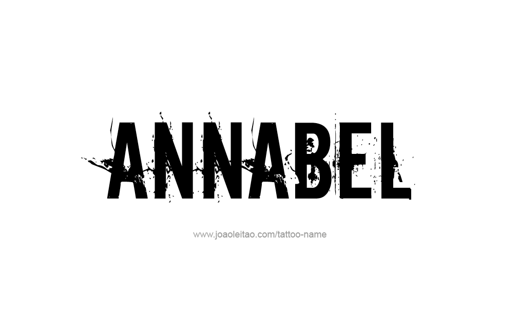 Tattoo Design  Name Annabel   