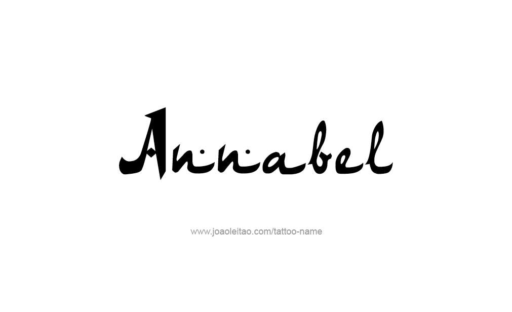 Tattoo Design  Name Annabel   