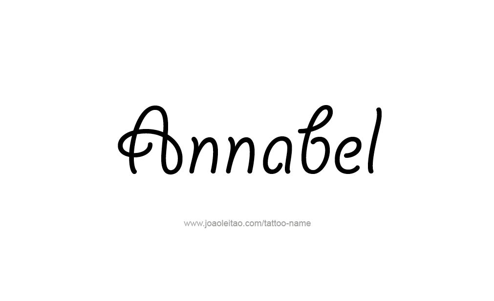 Tattoo Design  Name Annabel   