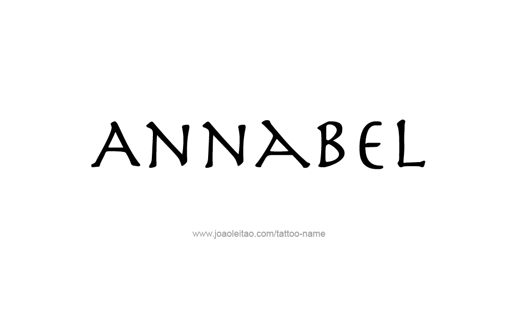 Tattoo Design  Name Annabel   