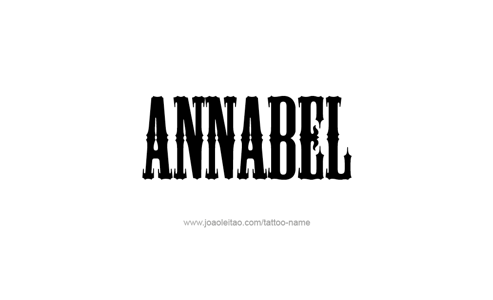 Tattoo Design  Name Annabel   