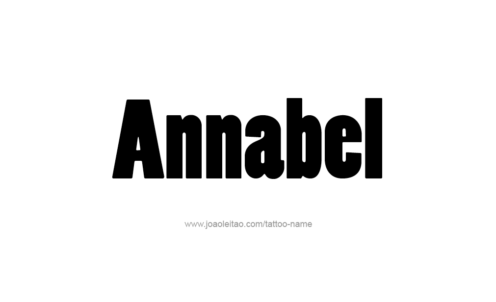 Tattoo Design  Name Annabel   