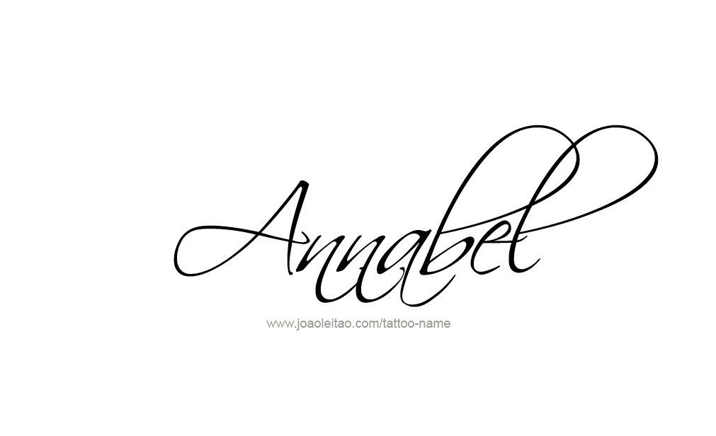 Tattoo Design  Name Annabel   