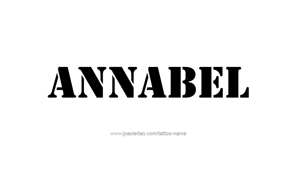 Tattoo Design  Name Annabel   