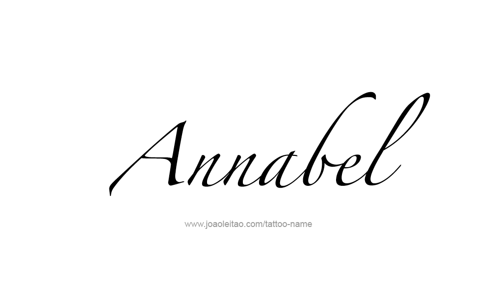 Tattoo Design  Name Annabel   