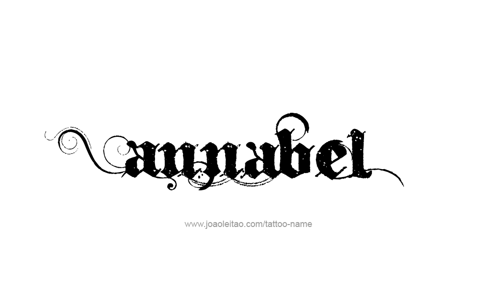 Tattoo Design  Name Annabel   