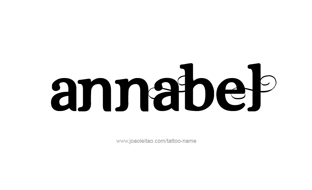 Tattoo Design  Name Annabel   