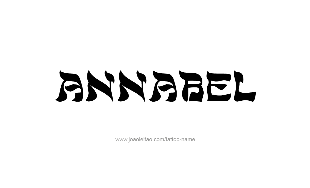 Tattoo Design  Name Annabel   