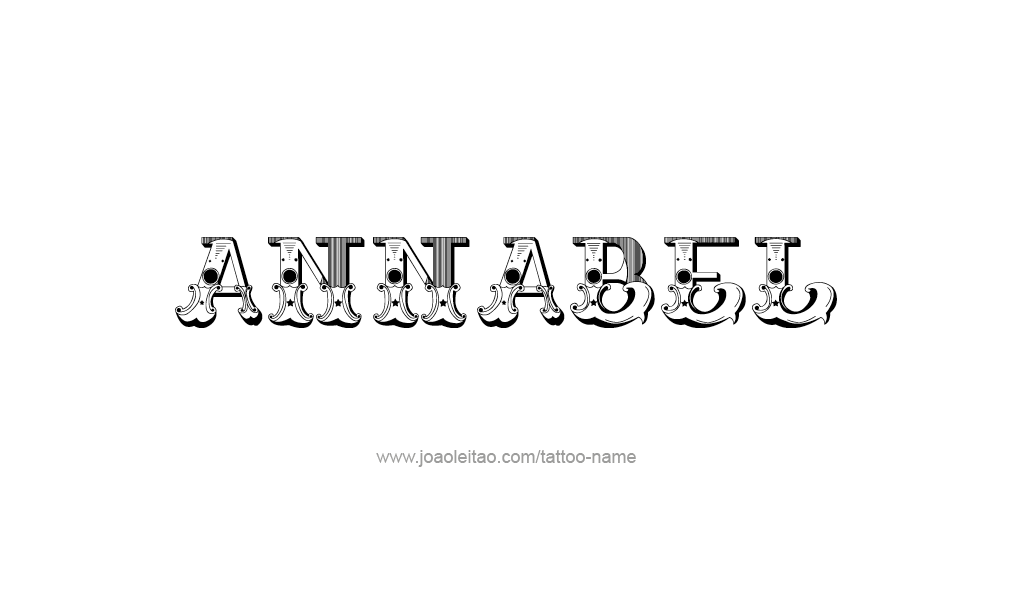 Tattoo Design  Name Annabel   