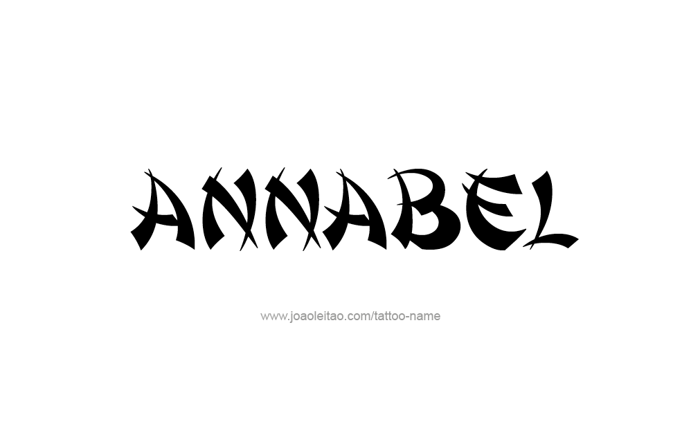 Tattoo Design  Name Annabel