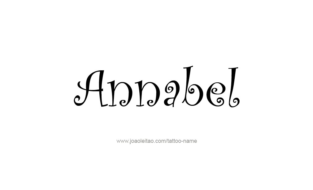 Tattoo Design  Name Annabel   
