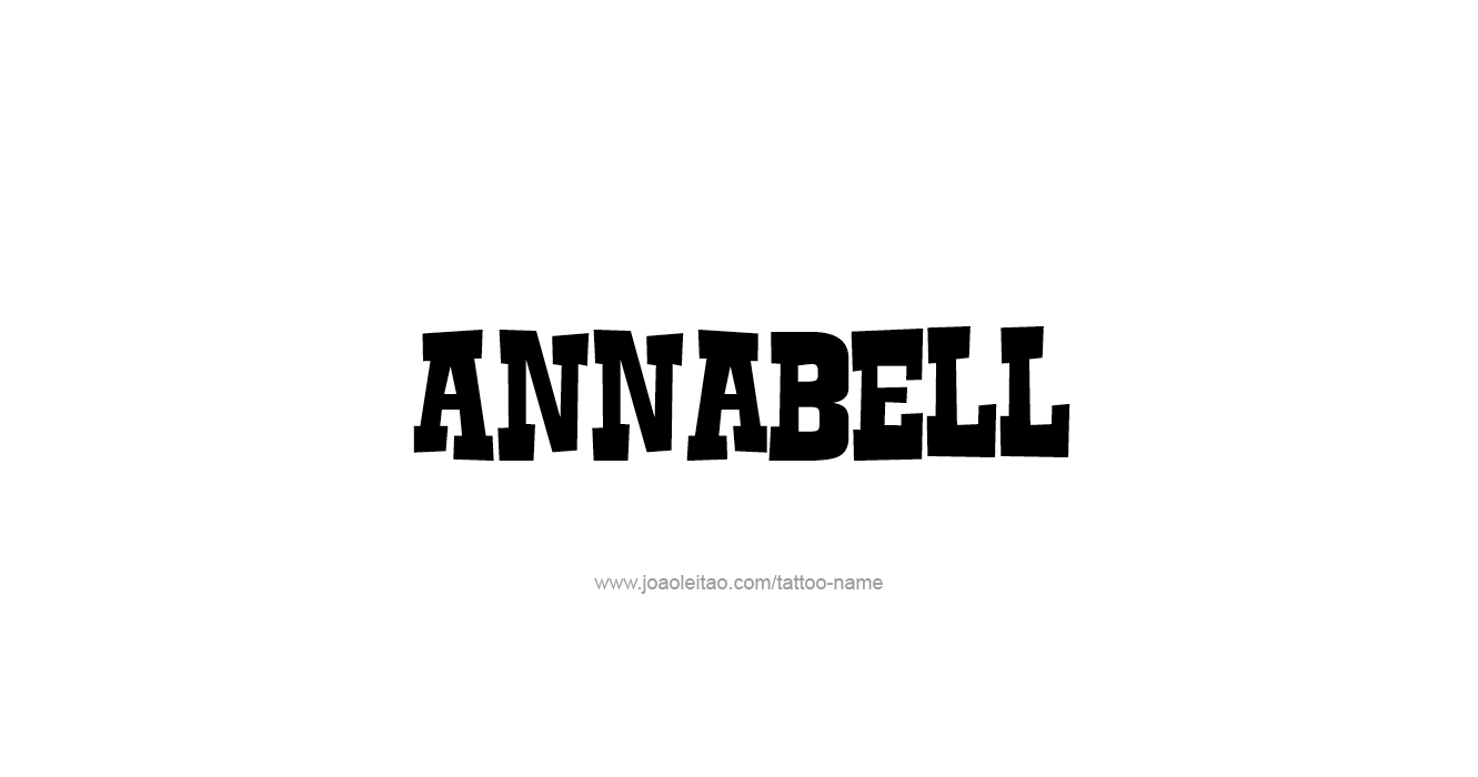 Tattoo Design  Name Annabell   