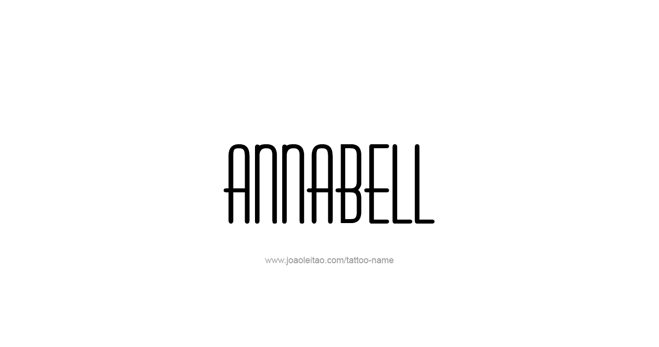 Tattoo Design  Name Annabell   