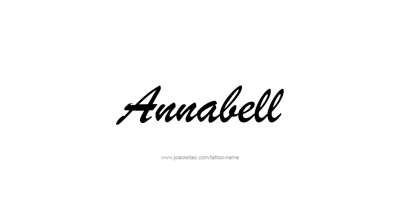 Tattoo Design  Name Annabell   