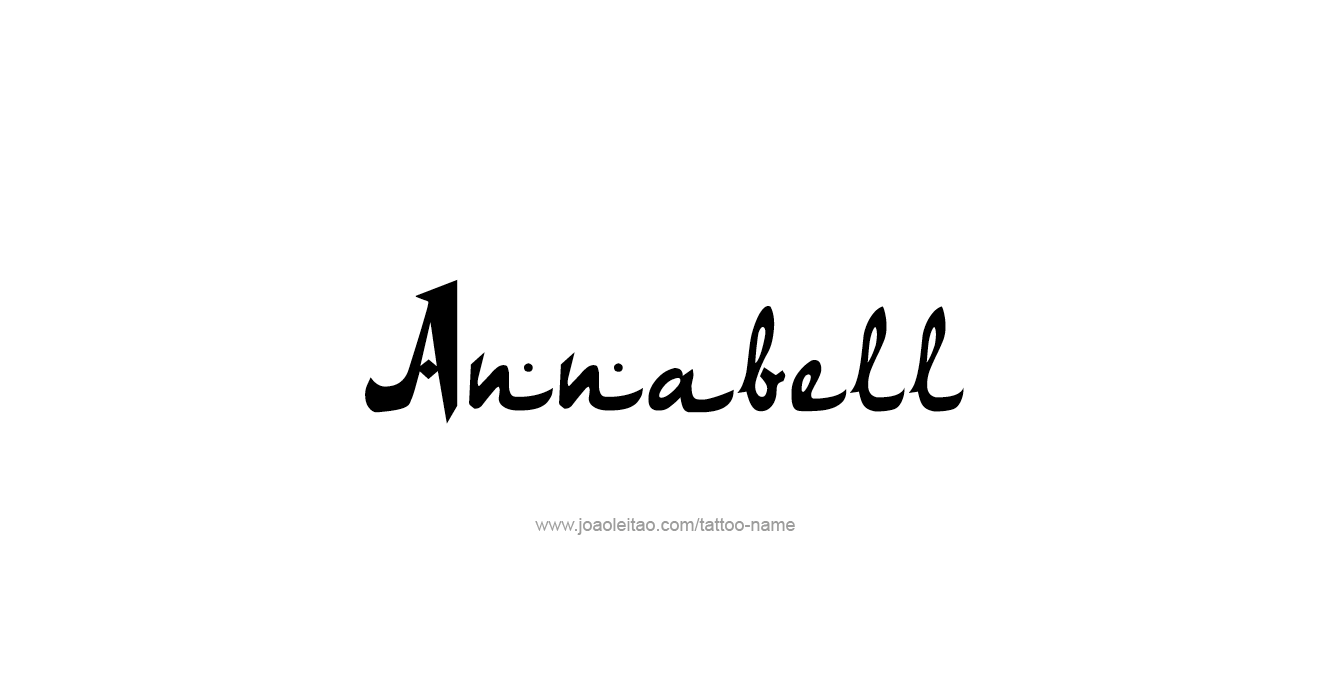 Tattoo Design  Name Annabell   