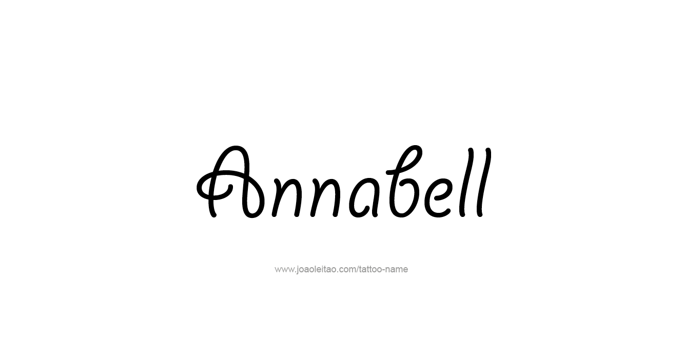 Tattoo Design  Name Annabell   