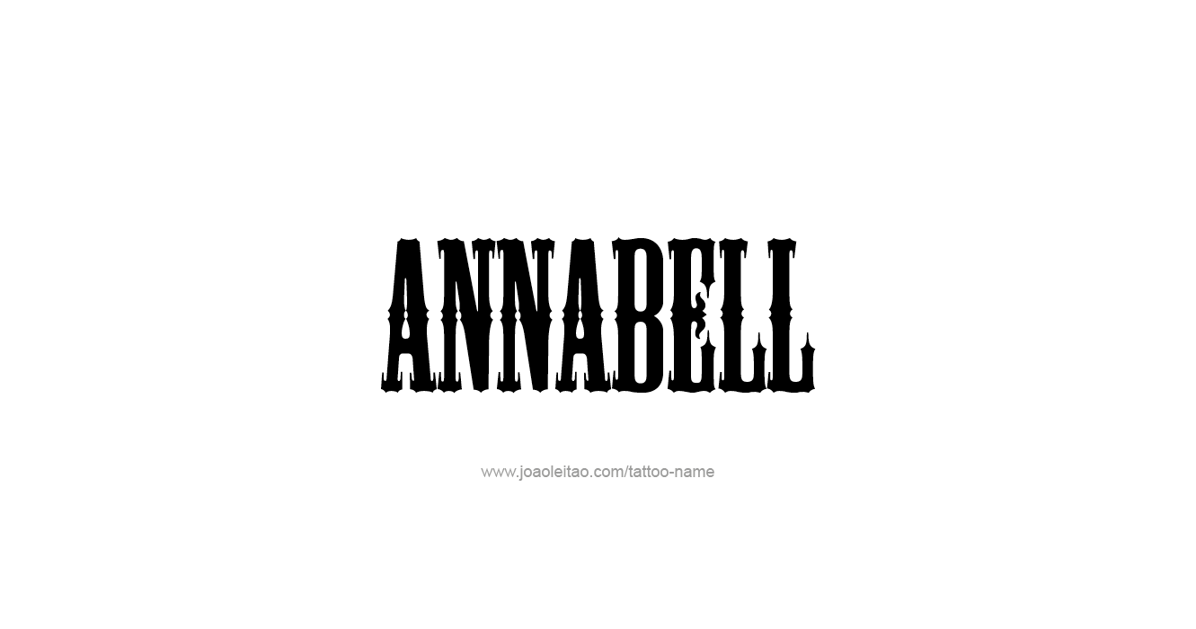 Tattoo Design  Name Annabell   