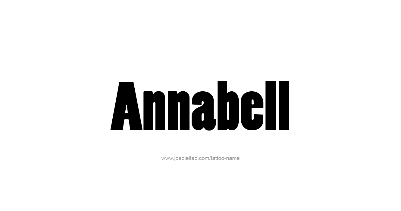 Tattoo Design  Name Annabell   