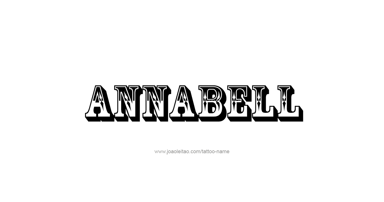 Tattoo Design  Name Annabell   