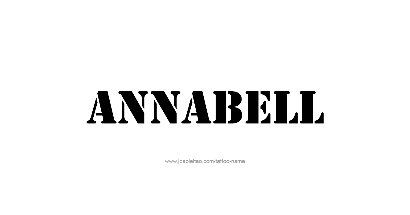 Tattoo Design  Name Annabell   