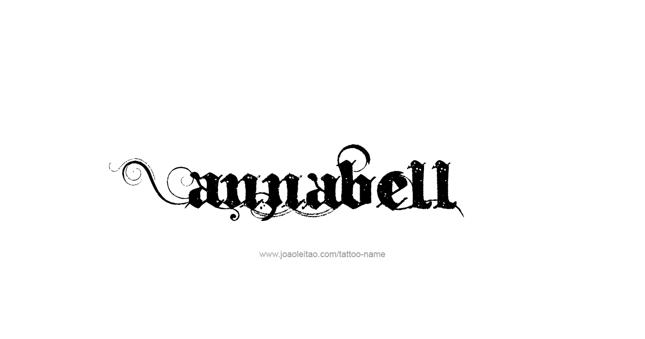 Tattoo Design  Name Annabell   