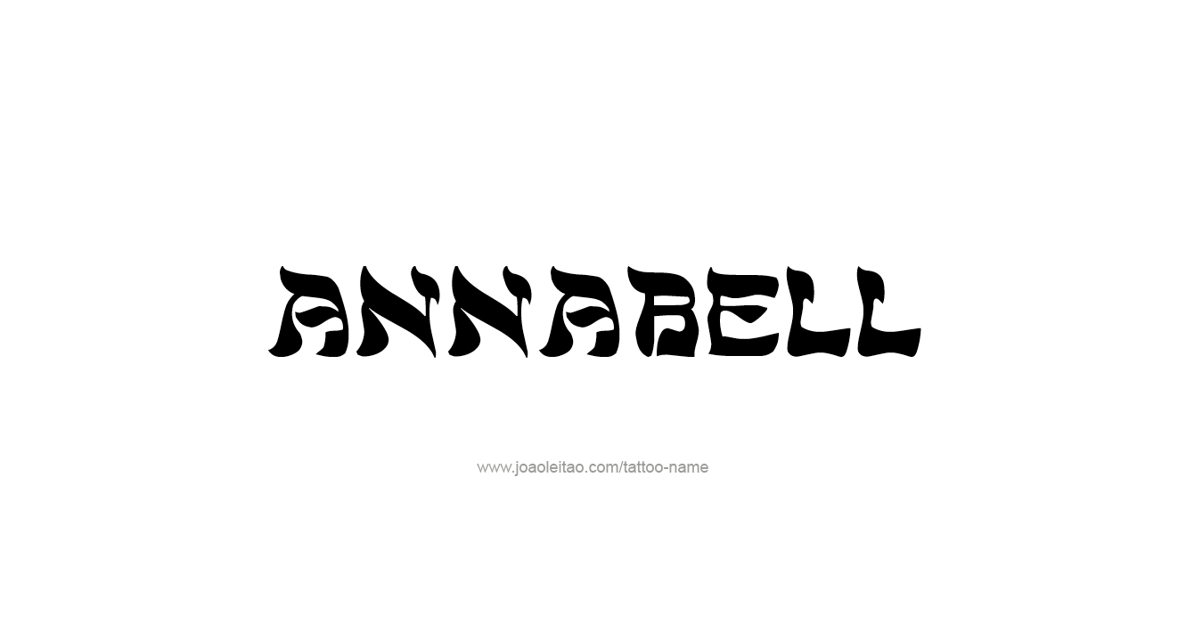 Tattoo Design  Name Annabell   