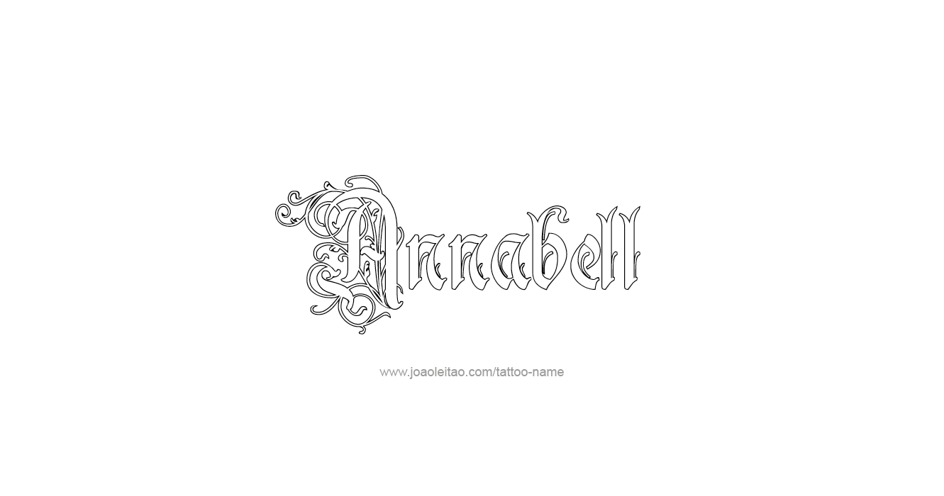 Tattoo Design  Name Annabell   