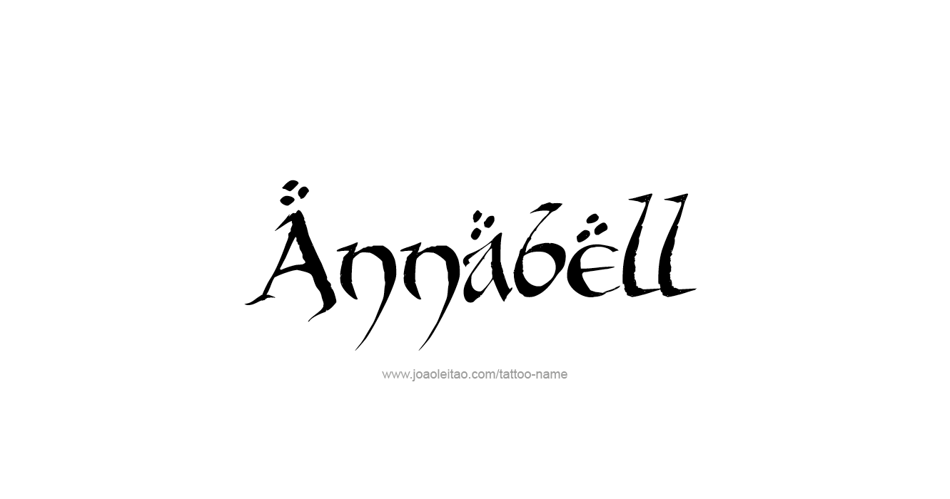 Tattoo Design  Name Annabell   